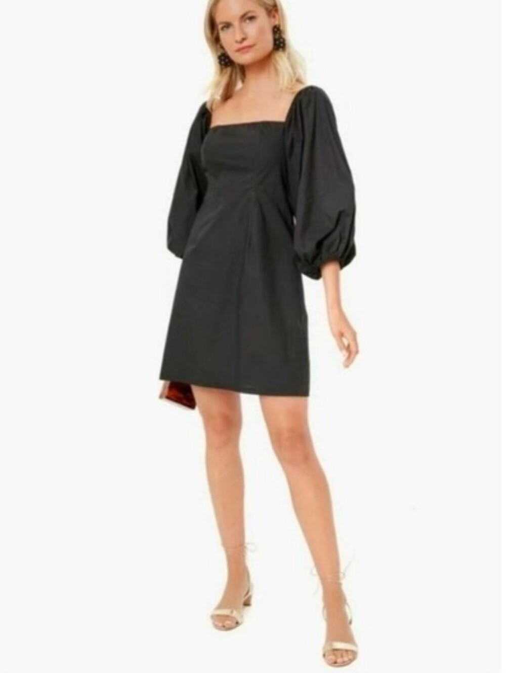 TUCKERNUCK PomanderβPlace Square Neck Chloe Puff Sleeve Smocked Back Mini Dress